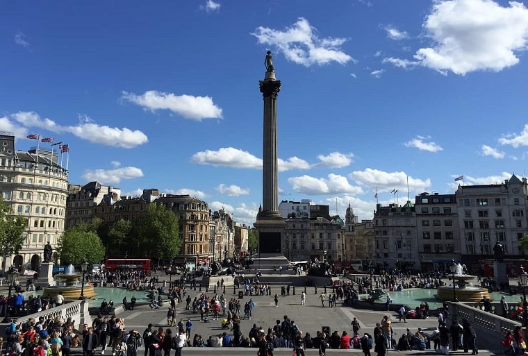 Trafalgar square london  